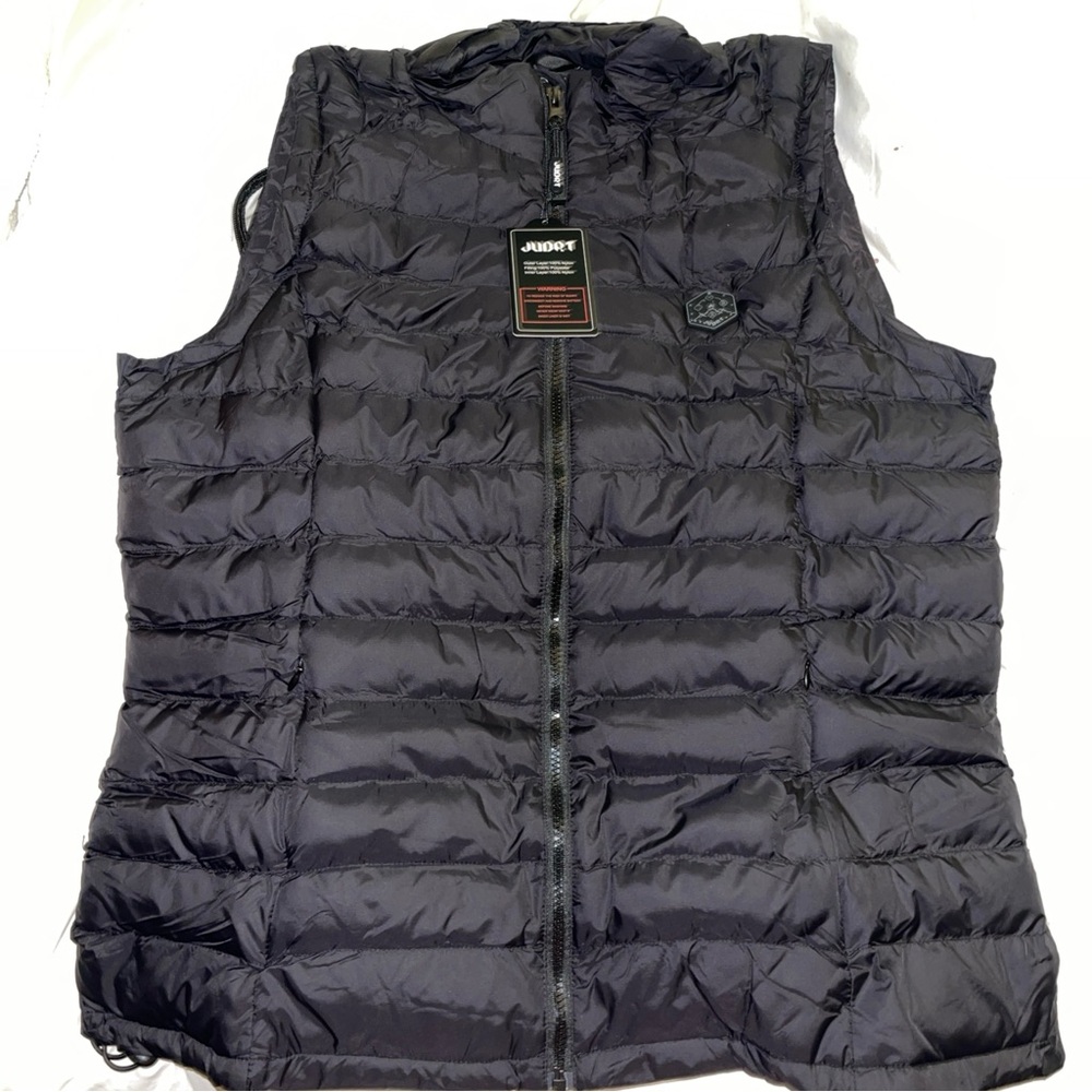 Judrt Heated Winter Outerwear Vest - Black, Size Lg NWT